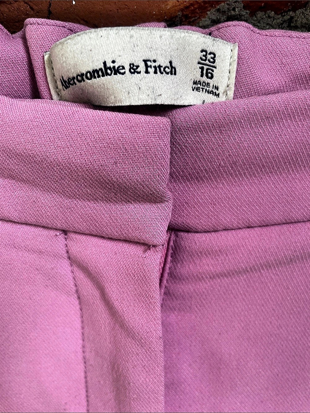 Abercrombie & Fitch Wide Leg Pants Pink Size 33 (16) - Picture 6 of 6